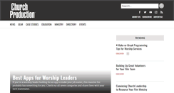 Desktop Screenshot of churchproduction.com