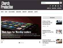 Tablet Screenshot of churchproduction.com